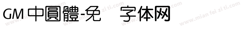 GM 中圓體字体转换